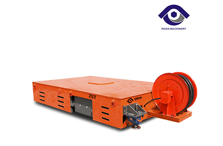 Cable Drum Rail Transfer Cart for Factory